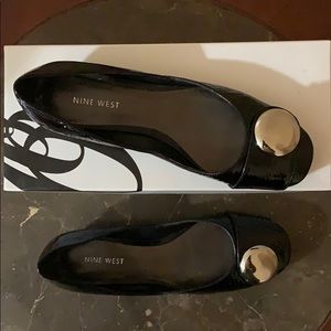 Nine West Giove Black Patent Shoe